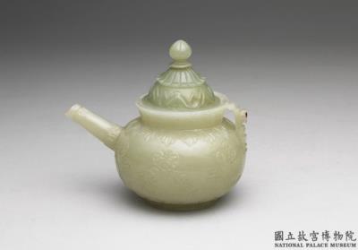 图片[2]-Jade teapot with handle, Mughal Empire-China Archive